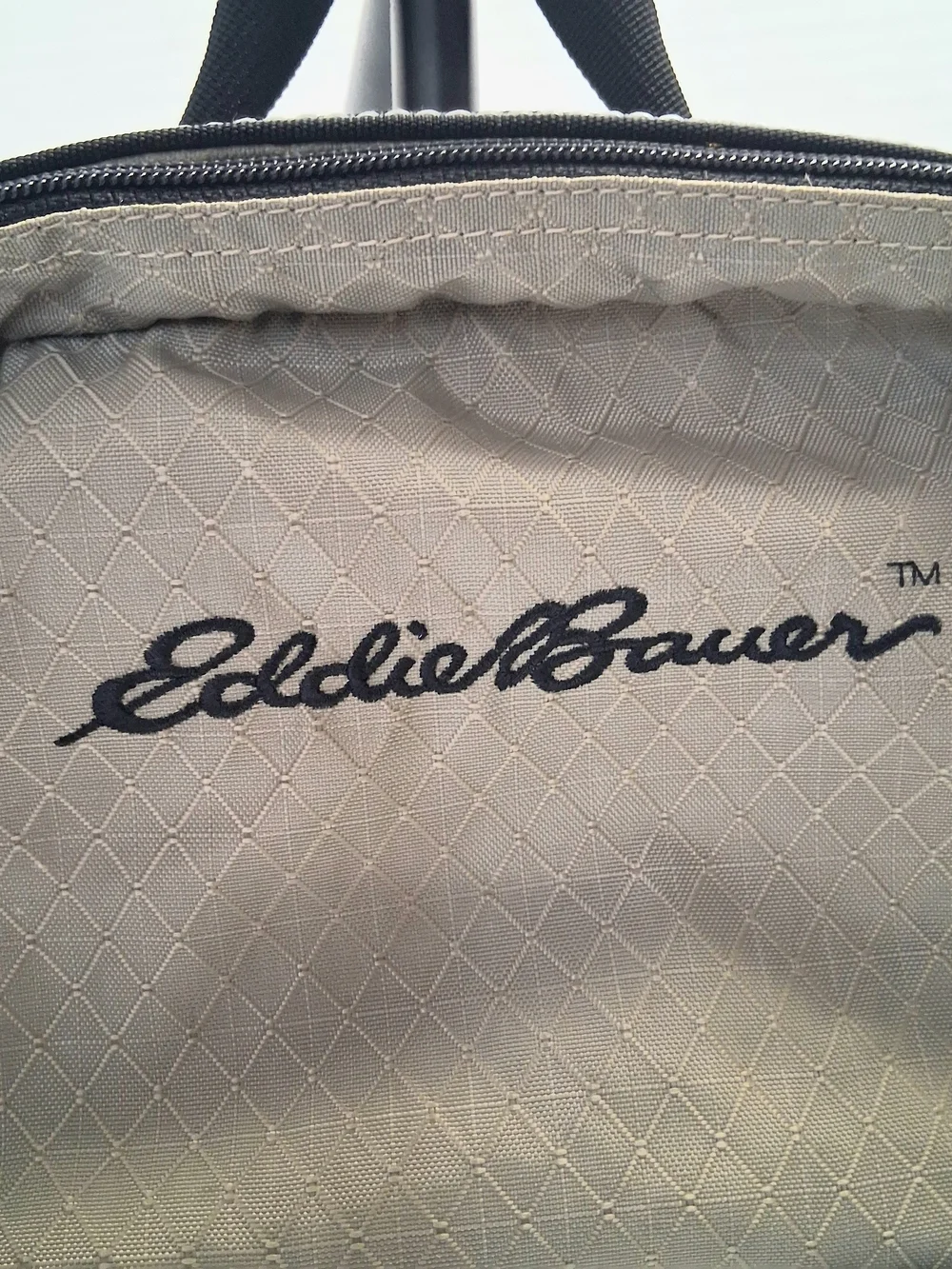 Eddie Bauer Mini Rucksack/Hiking/Stowaway Daypack Green Black Lightweight